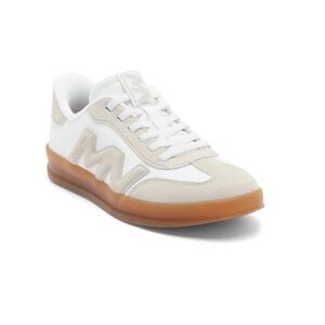 Skechers White and Tan Sneakers